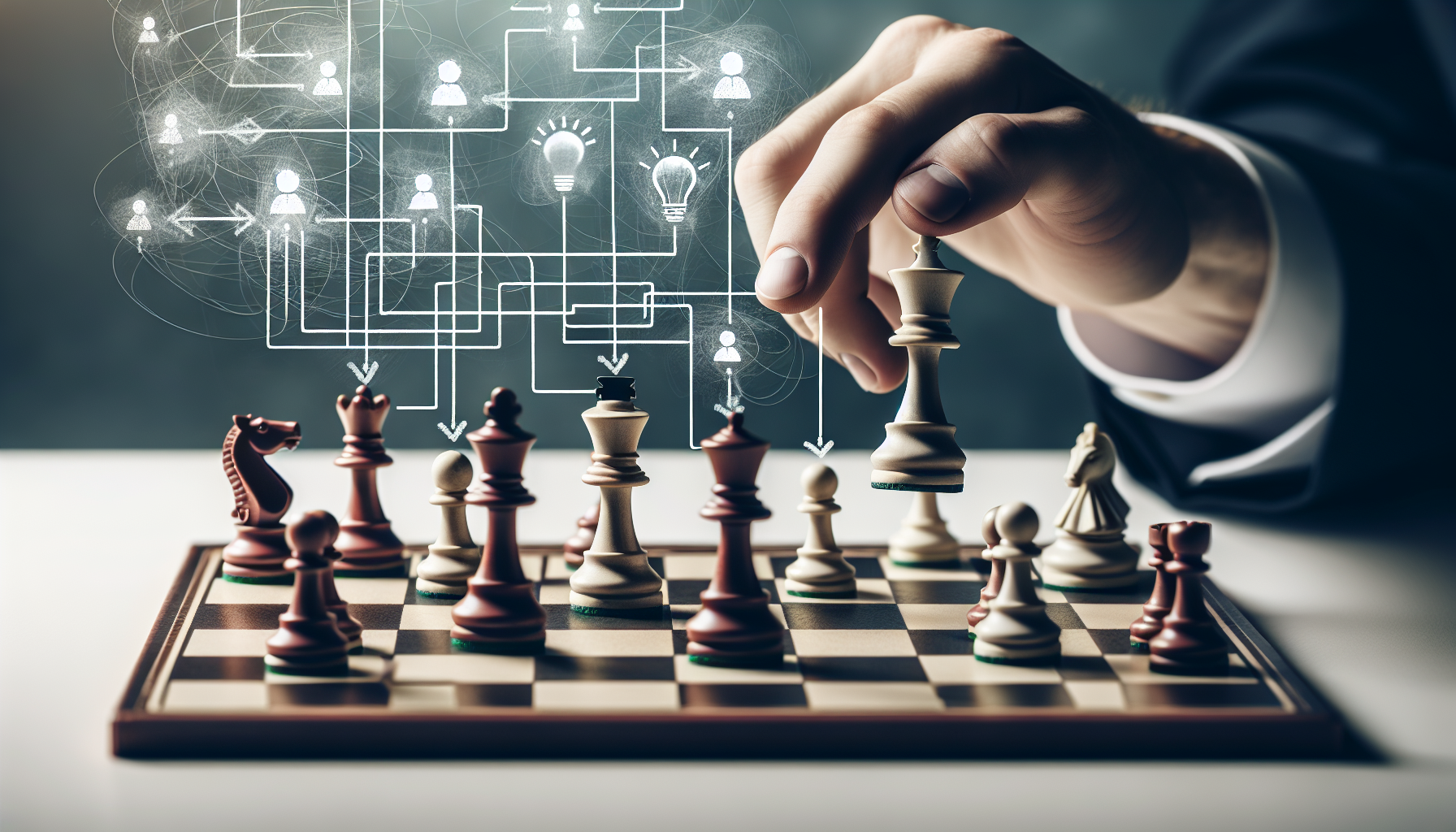 An illustration of a strategic plan with clear goals