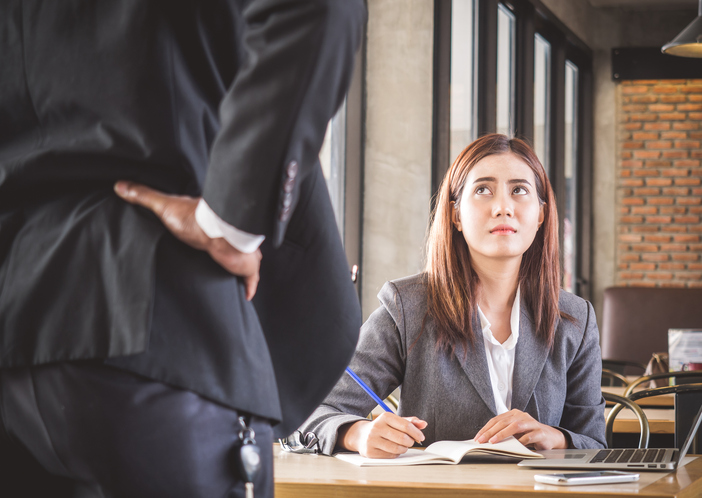 Aggressive/angry boss complaining